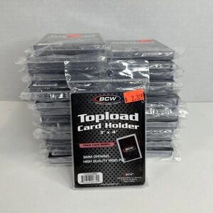 28 BCW 9mm 360 Point Thick Memorabilia /Jersey /Bat Trading Card Topload Holders